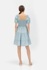 SUZANNE DENIM BABYDOLL DRESS SUZANNE DENIM BABYDOLL DRESS