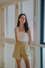 KENZIE LINEN ELASTIC SHORTS