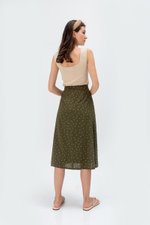 EVERLY POLKADOT BUTTONDOWN SKIRT