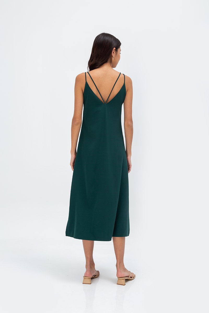 NISHA STRAPPY BACK MIDI DRESS