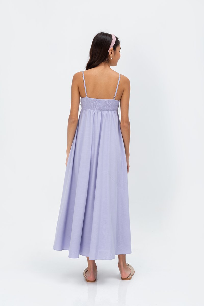 CECILIA SMOCKED MAXI DRESS