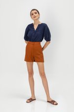 MILA EYELET PUFF SLEEVE TOP