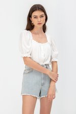 KORA SQUARENECK PUFF SLEEVE TOP