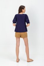 KORA SQUARENECK PUFF SLEEVE TOP