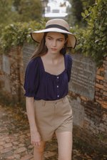 KORA SQUARENECK PUFF SLEEVE TOP