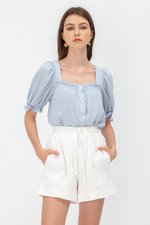 KORA SQUARENECK PUFF SLEEVE TOP