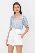 KORA SQUARENECK PUFF SLEEVE TOP