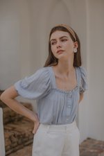 KORA SQUARENECK PUFF SLEEVE TOP