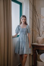 SUZANNE DENIM BABYDOLL DRESS SUZANNE DENIM BABYDOLL DRESS