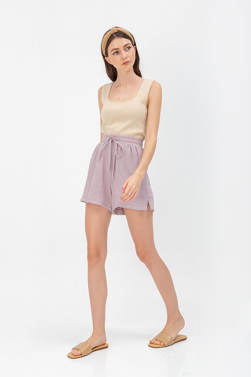 FAYA COTTON ELASTIC SHORTS