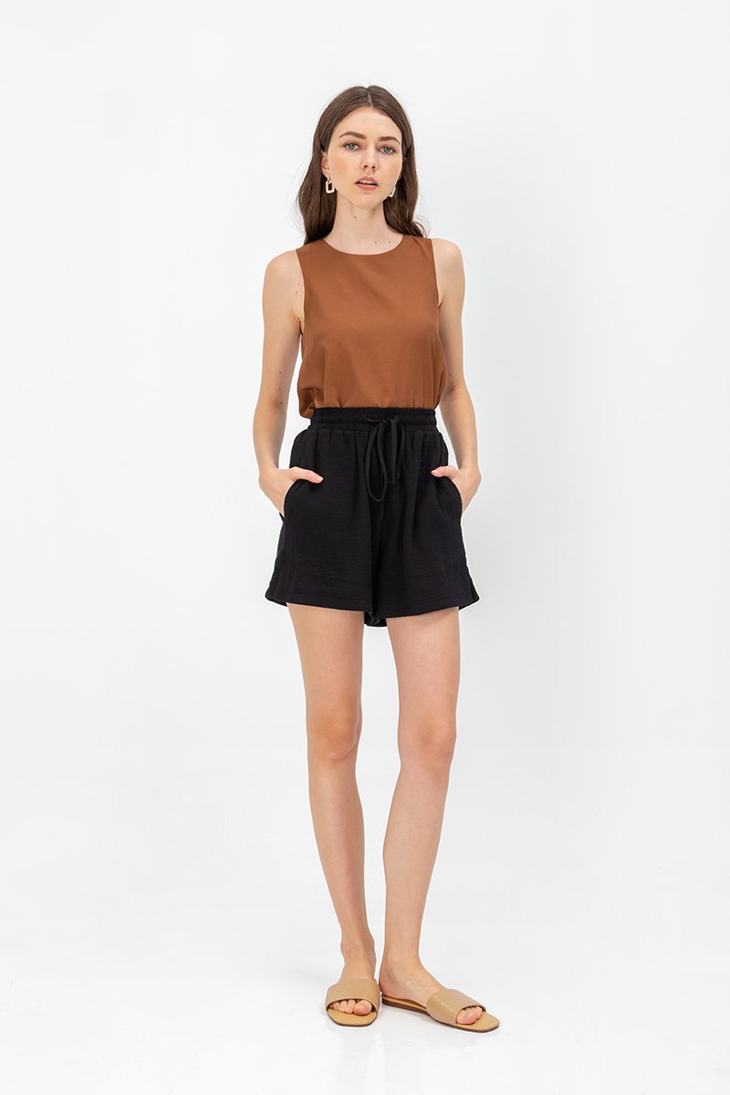 FAYA COTTON ELASTIC SHORTS