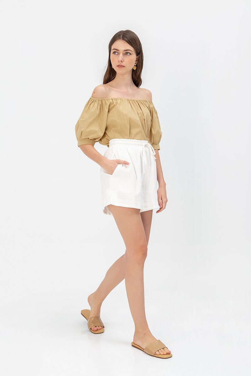 FAYA COTTON ELASTIC SHORTS