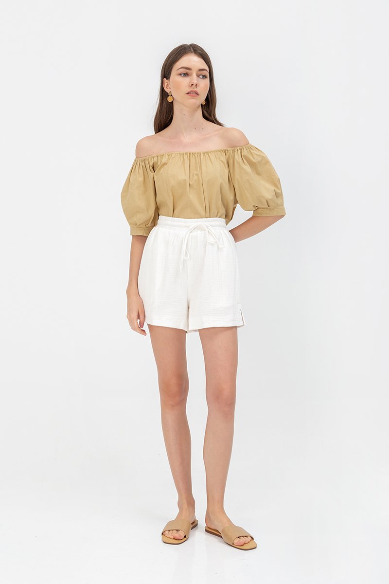 FAYA COTTON ELASTIC SHORTS