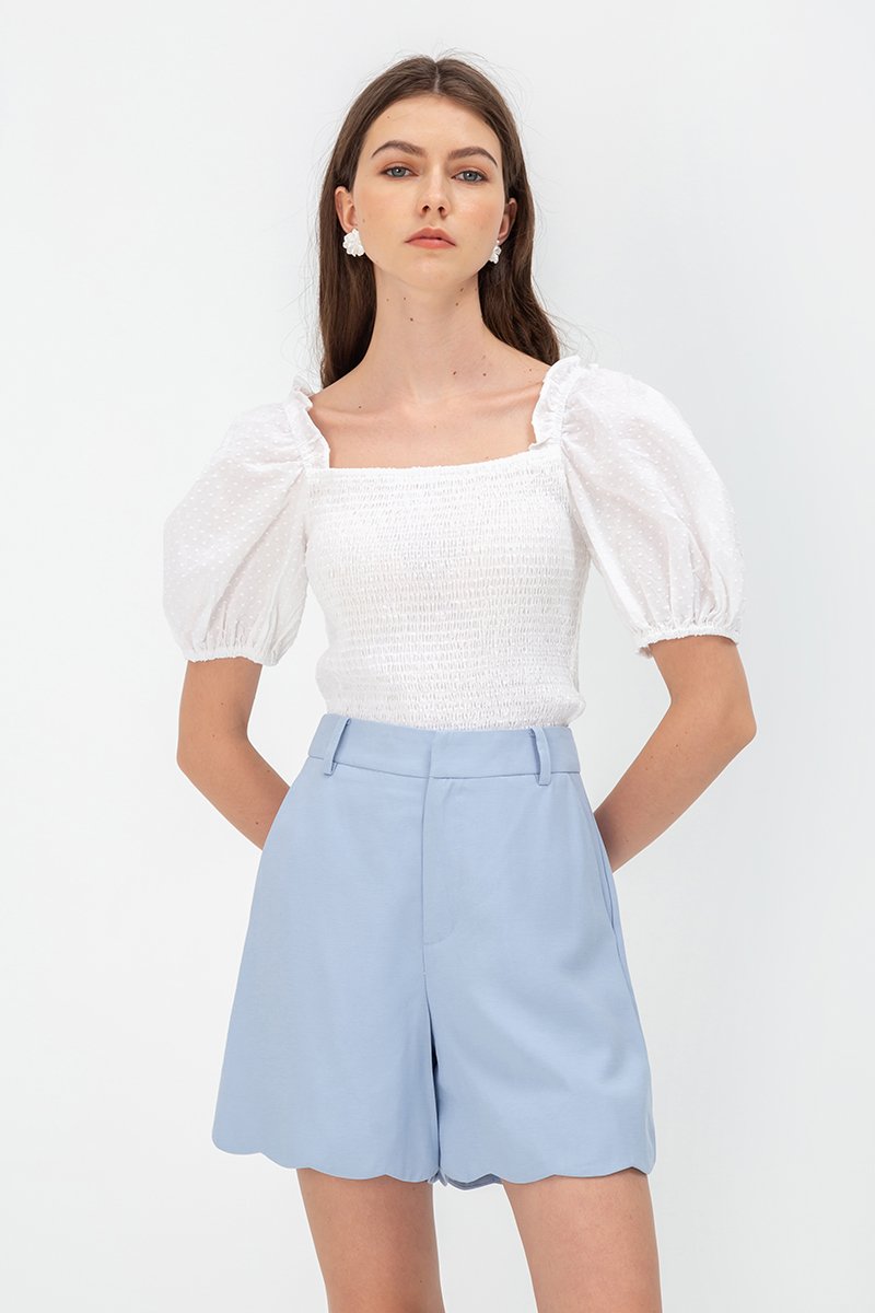 JACINDA SCALLOP SHORTS
