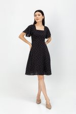 CARRIS POLKADOT FIT & FLARE DRESS CARRIS POLKADOT FIT & FLARE DRESS
