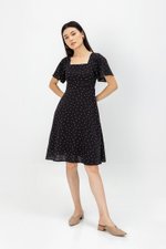 CARRIS POLKADOT FIT & FLARE DRESS CARRIS POLKADOT FIT & FLARE DRESS