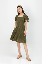 CARRIS POLKADOT FIT & FLARE DRESS CARRIS POLKADOT FIT & FLARE DRESS
