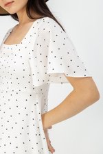 CARRIS POLKADOT FIT & FLARE DRESS CARRIS POLKADOT FIT & FLARE DRESS