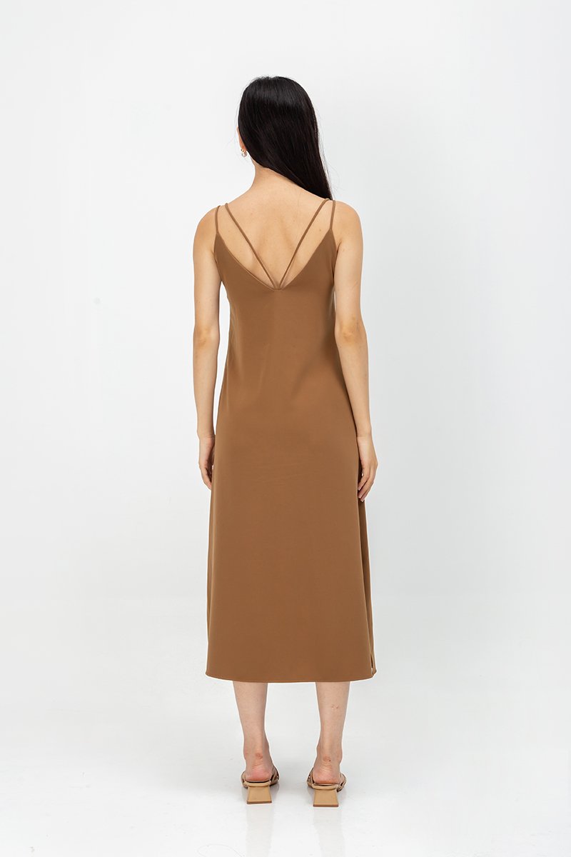 NISHA STRAPPY BACK MIDI DRESS