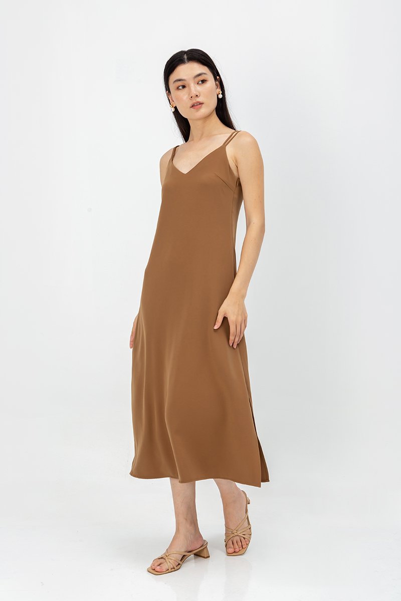 NISHA STRAPPY BACK MIDI DRESS