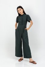 GWEN COLLARED BUTTONDOWN JUMPSUIT