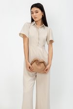 GWEN COLLARED BUTTONDOWN JUMPSUIT