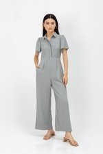 GWEN COLLARED BUTTONDOWN JUMPSUIT