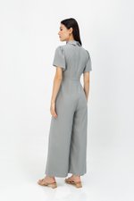 GWEN COLLARED BUTTONDOWN JUMPSUIT