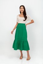 KYRA POPLIN MIDAXI SKIRT