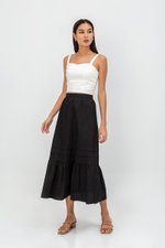 KYRA POPLIN MIDAXI SKIRT