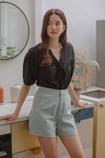 ASTERIA LINEN HIGHWAIST SHORTS