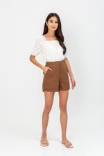 ASTERIA LINEN HIGHWAIST SHORTS