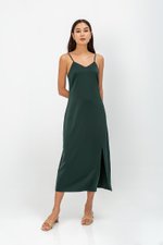 AERA SATIN SLIP MIDI DRESS AERA SATIN SLIP MIDI DRESS