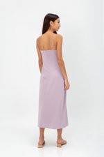 AERA SATIN SLIP MIDI DRESS AERA SATIN SLIP MIDI DRESS