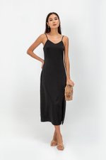 AERA SATIN SLIP MIDI DRESS AERA SATIN SLIP MIDI DRESS