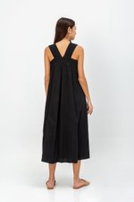 YUKI LINEN VBACK MAXI DRESS