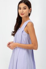 YUKI LINEN VBACK MAXI DRESS