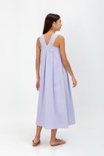 YUKI LINEN VBACK MAXI DRESS