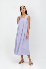 YUKI LINEN VBACK MAXI DRESS