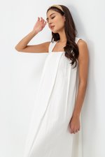 YUKI LINEN VBACK MAXI DRESS