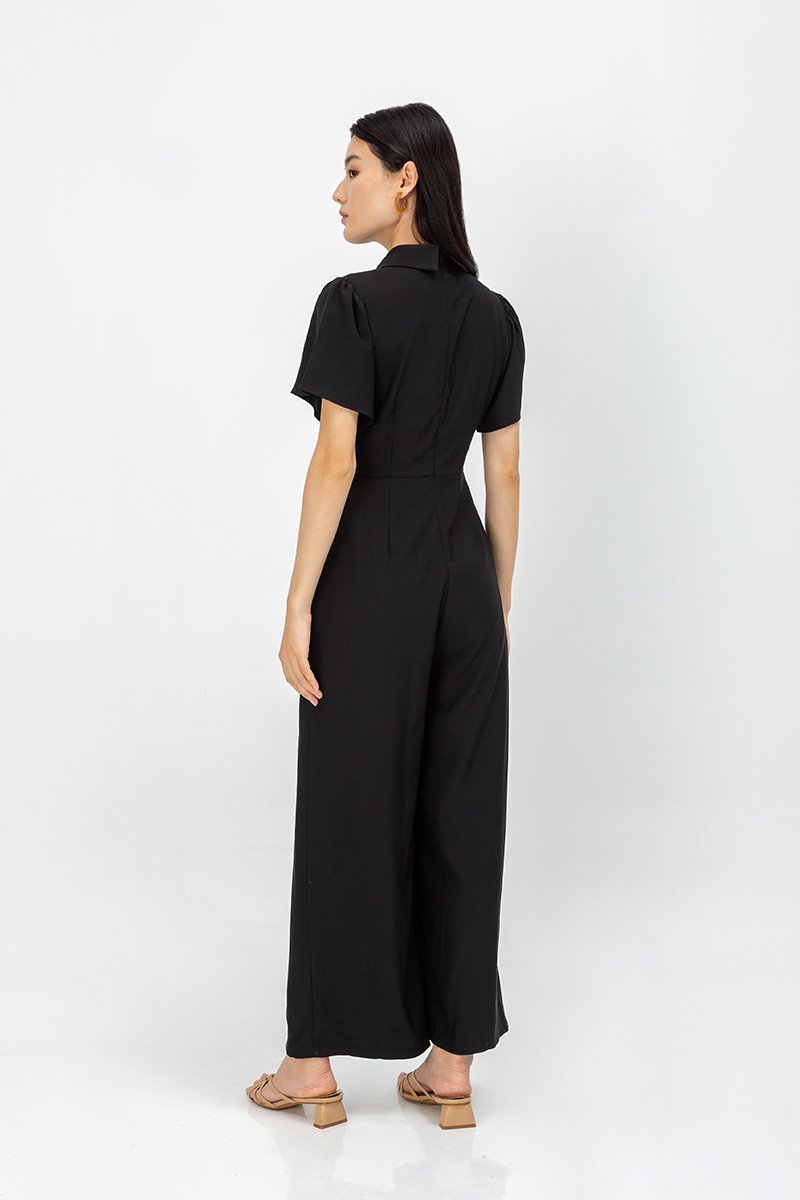 GWEN COLLARED BUTTONDOWN JUMPSUIT