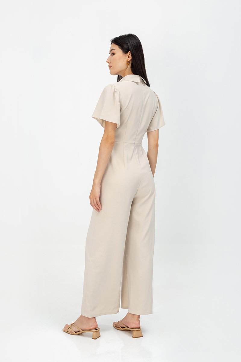 GWEN COLLARED BUTTONDOWN JUMPSUIT