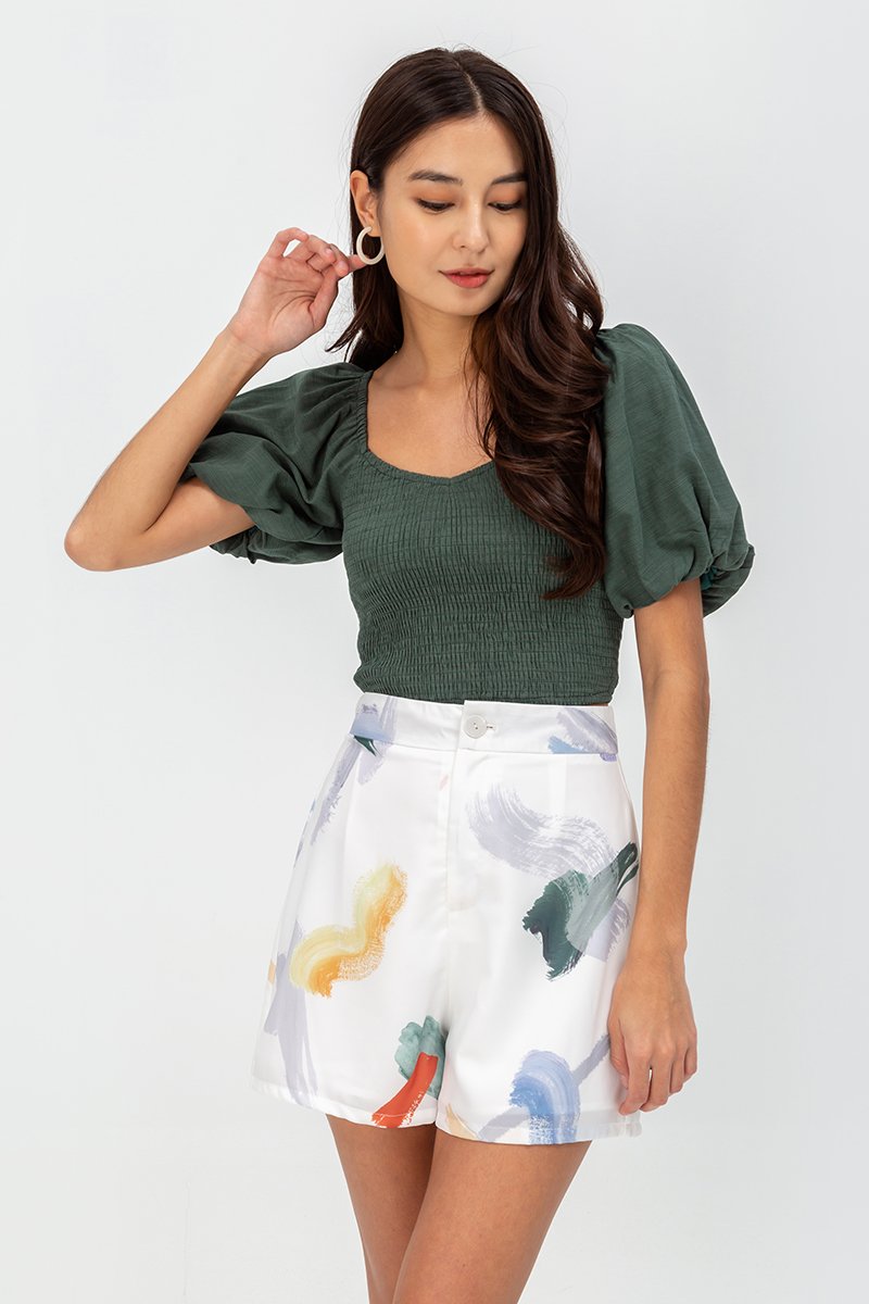 TRISHA PAINTSTROKE SHORTS