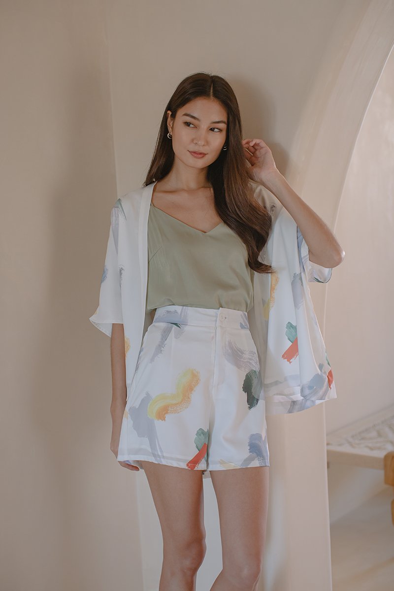 TRISHA PAINTSTROKE SHORTS