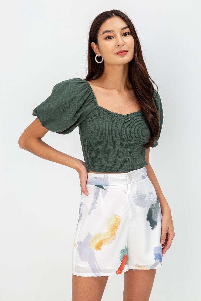 TRISHA PAINTSTROKE SHORTS