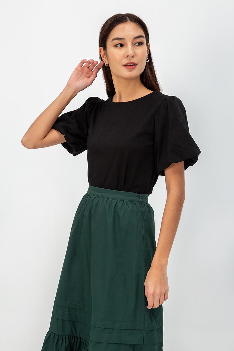 KYRA POPLIN MIDAXI SKIRT