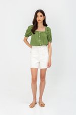 KORA SQUARENECK PUFF SLEEVE TOP