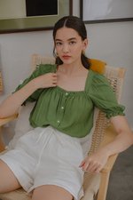 KORA SQUARENECK PUFF SLEEVE TOP