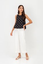 MISHA POLKA DOT REVERSIBLE TOP