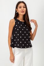 MISHA POLKA DOT REVERSIBLE TOP